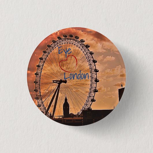 London Elizabeth Tower / London Eye Button (Vorderseite)