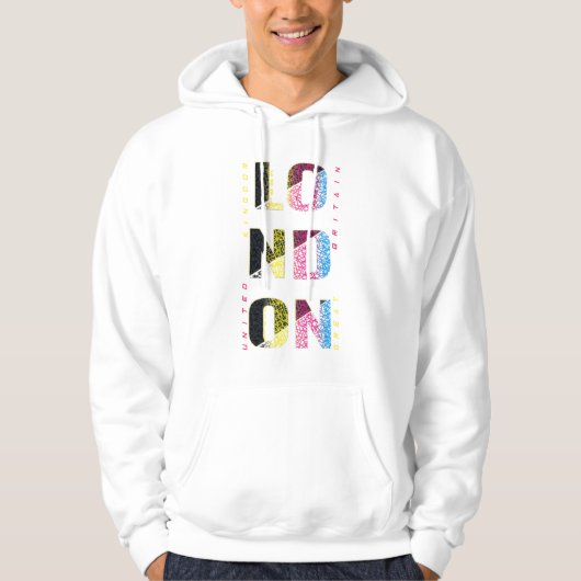 London en multicolores hoodie (Vorderseite)