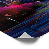 London England Abstrakte Kunst Poster (Ecke)