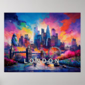 London England Abstrakte Kunst Poster (Vorne)