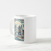 London England Art Deco Kaffeetasse (Vorderseite Links)