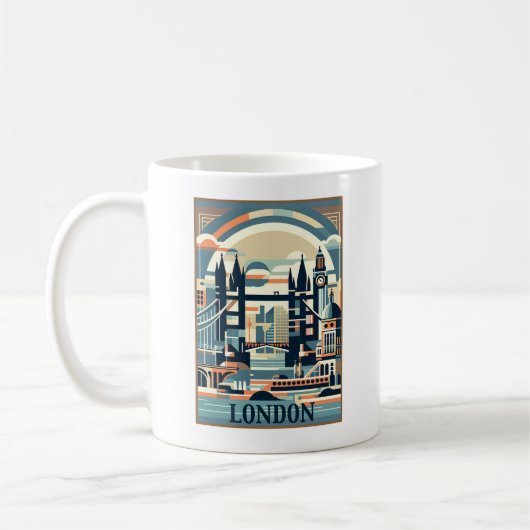 London England Art Deco Kaffeetasse (Links)