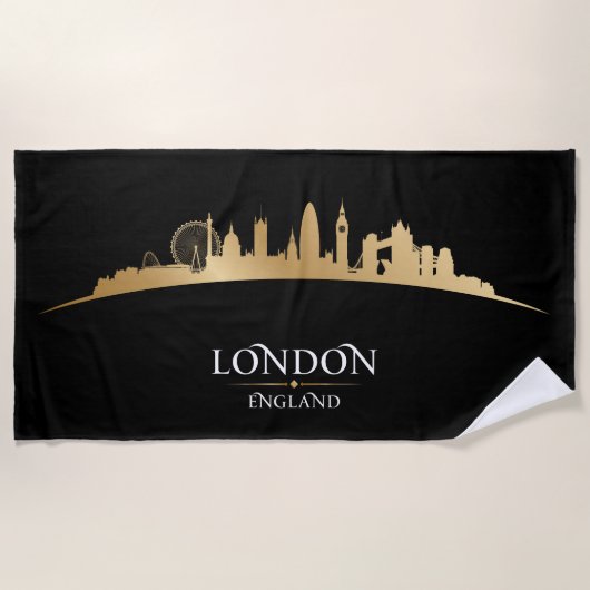 London, England Beach Towel Strandtuch (Vorderseite)