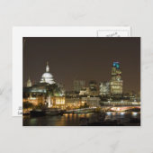 London, England bei der Nachtpostkarte Postkarte (Vorne/Hinten)