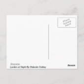 London, England bei der Nachtpostkarte Postkarte (Rückseite)