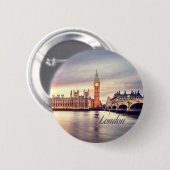 London England Big Ben Button (Vorne & Hinten)
