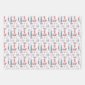 London England Big Ben English Flag Queen's Guard Geschenkpapier Set (Vorderseite 3)