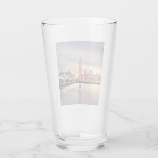 London England Big Ben Glas (Rückseite)