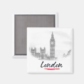 London - England - Big Ben Magnet (Vorderseite/Rückseite)
