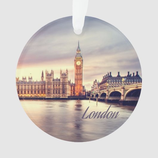 London England Big Ben Ornament (Vorderseite)