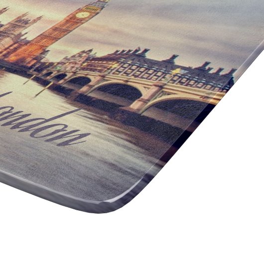 London England Big Ben Schneidebrett (Ecke)