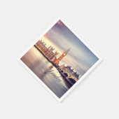 London England Big Ben Serviette (Ecke)