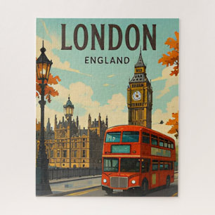 London England Big Ben Themse Stadtbild Puzzle