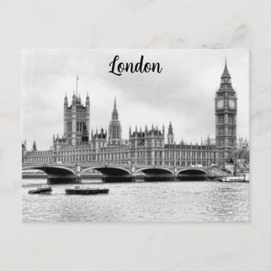 London England Big Ben Westminster Travel Postkarte (Vorderseite)