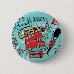 London ~ England Button