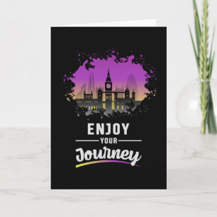 London England City Cityscape Skyline Funny Gift Karte