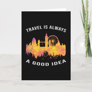 London England City Skyline Cityscape Funny Gift Karte