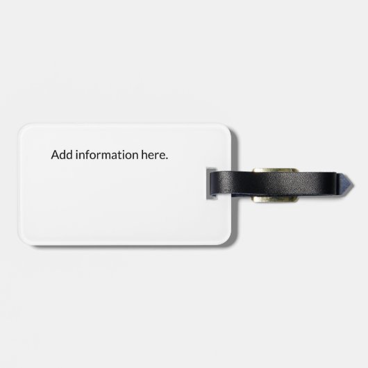 London England City Vintage Travel Gepäckanhänger (Rückseite horizontal)