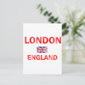 London England Designs Postkarte (Stehend Vorderseite)