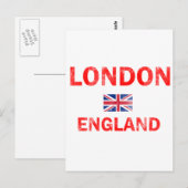 London England Designs Postkarte (Vorne/Hinten)