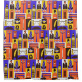 London, England Duschvorhang (Vorderseite)