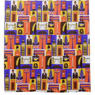 London, England Duschvorhang