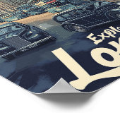 London England Fantastischer Reiseort Poster (Ecke)