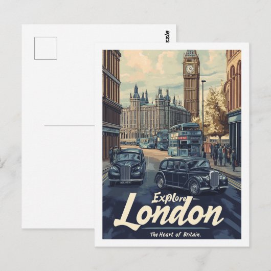 London England Fantastischer Reiseort Postkarte (Vorne/Hinten)