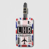 London England - Gepäck Tag Gepäckanhänger (Vorderseite Vertikal)