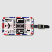 London England - Gepäck Tag Gepäckanhänger (Vorderseite (Horizontal))