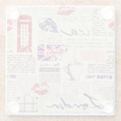 London, England Glasuntersetzer (Rückseite)