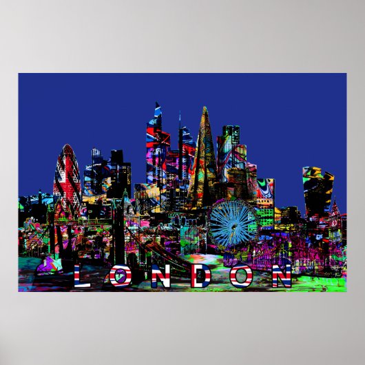 London, England, Graffiti Poster (Vorne)