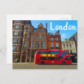 London England Great Britain Architecture Bus Postkarte (Vorne/Hinten)