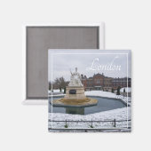 London England Great Britain Architecture Winter Magnet (Vorderseite/Rückseite)