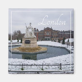 London England Great Britain Architecture Winter Magnet (Vorne)