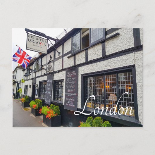 London England Great Britain Pub Architecture Postkarte (Vorderseite)