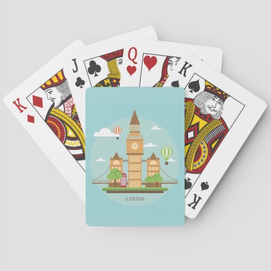 London England Great Britian Playing Cards Spielkarten (Rückseite)