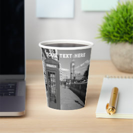 London England Großbritannien Big Ben UK Paper Cup Pappbecher