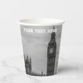 London England Großbritannien Big Ben UK Paper Cup Pappbecher (Vorderseite)
