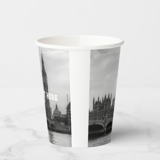 London England Großbritannien Big Ben UK Pappbecher (Links)