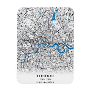 London England Großbritannien City Map Travel Magnet