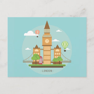 London England Großbritannien Postkarte