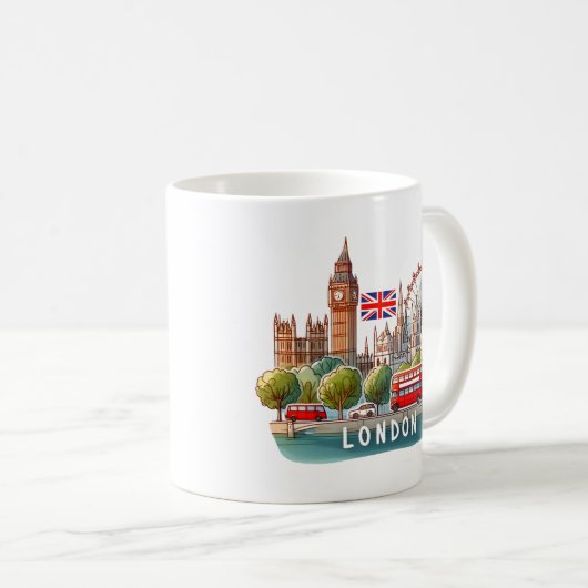 London England Kaffeetasse (VorderseiteRechts)