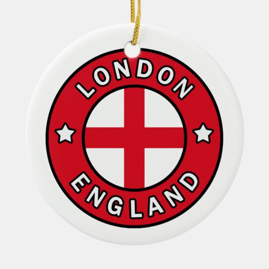 London England Keramik Ornament (Vorne)