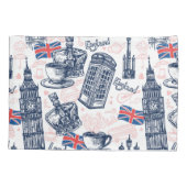 London, England Kissenbezug (Rückseite-Links)