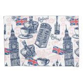 London, England Kissenbezug (Vorderseite-Links)