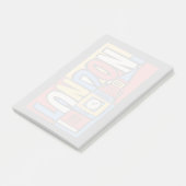 London, England| Lebhaftes Handrawn Design Post-it Klebezettel (angewinkelt)