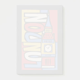 London, England  Lebhaftes Handrawn Design Post-it Klebezettel