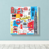 London, England Leinwanddruck (Insitu (Holzboden))