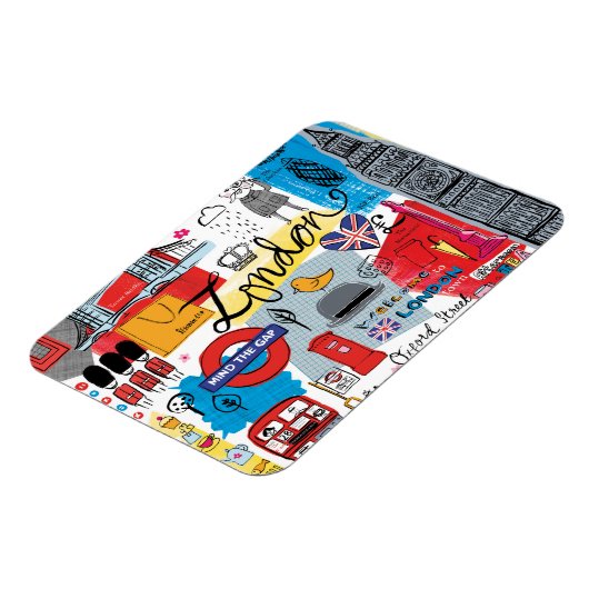 London, England Magnet (Linke Seite)